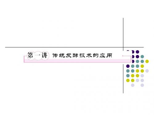 选修一1-1传统发酵技术的应用