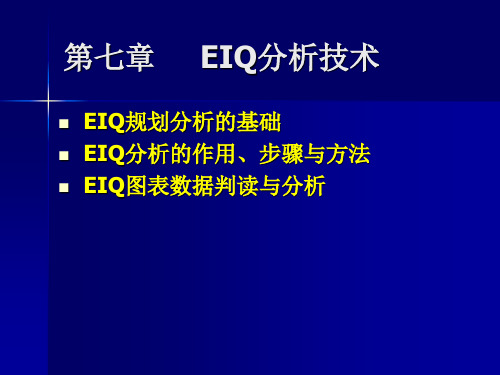 第七章_____EIQ分析技术
