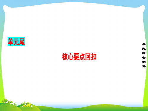 2021-2022高中英语Unit2Poems核心要点回扣课件新人教版选修6