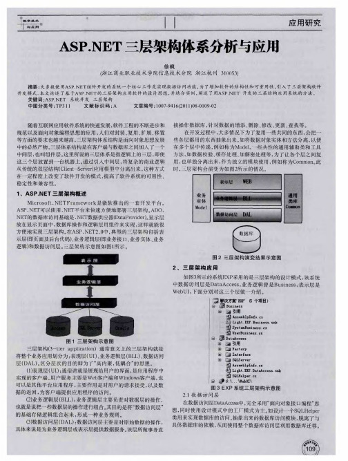 ASP.NET三层架构体系分析与应用