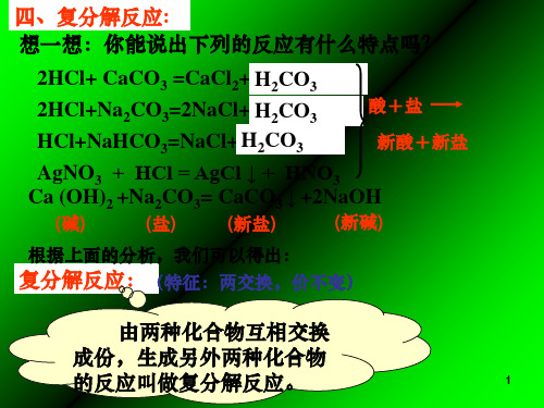 复分解反应ppt精选课件