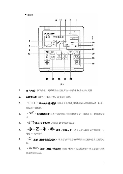 大金线控器使用说明