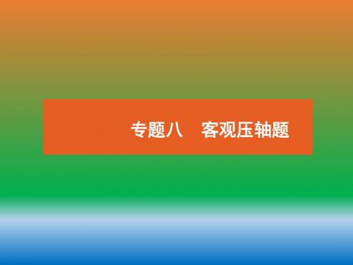 【名师课件】2018-2019年全国高考数学总复习(客观压轴题)精品课件【高考解题技巧】