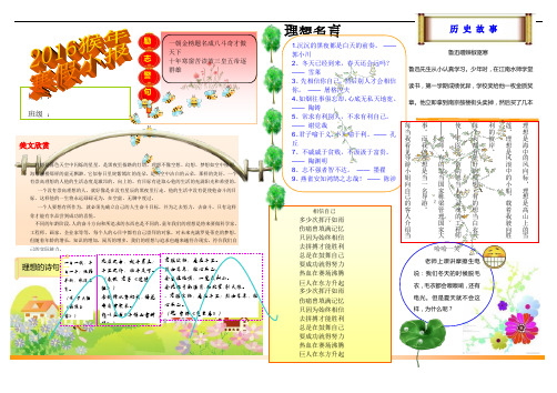 2016猴年最新春节寒假快乐生活电子小报模板word可自由编辑 (49)