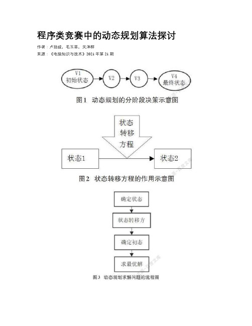 程序类竞赛中的动态规划算法探讨