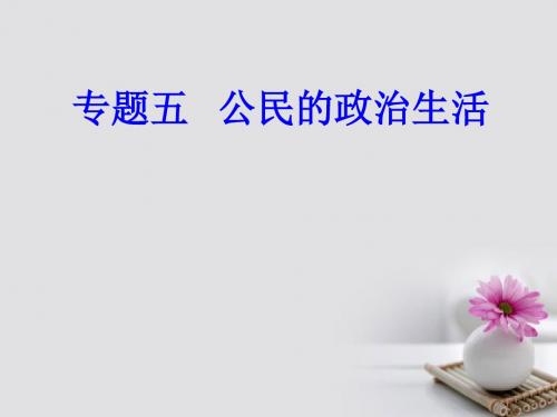 18学年高考政治一轮复习政治生活专题五公民的政治生活考点2我国公民的权利和义务课件