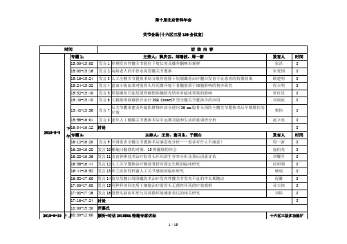 第十届北京骨科会(BOA)大会程