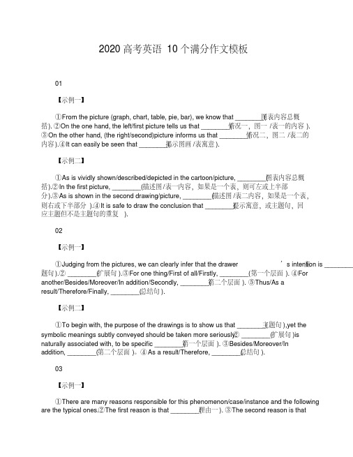 2020高考英语10个满分作文模板.pdf