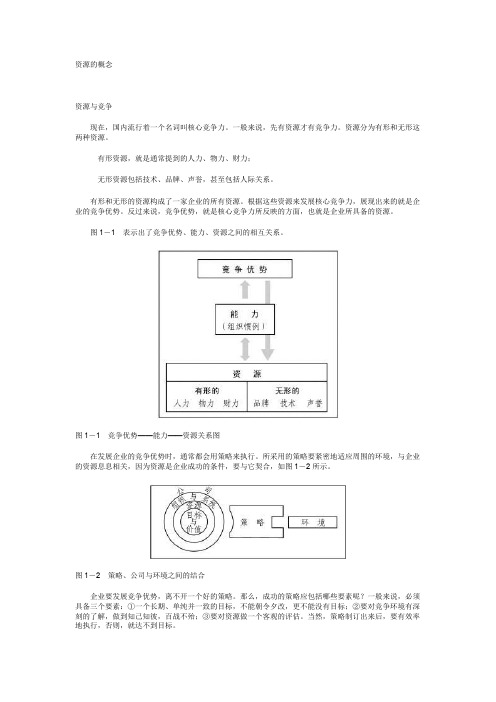 资源、能力和竞争分析