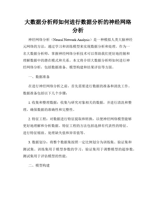 大数据分析师如何进行数据分析的神经网络分析