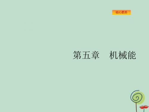 2020版高考物理人教版山东一轮复习课件第五章第1节 功和功率