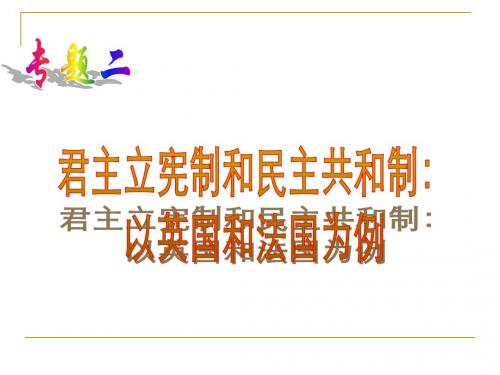 1法国的民主共和制与半总统半议会制