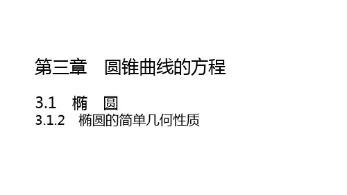 3.1.2 椭圆的简单几何性质(教学课件)——高中数学人教A版(2019)选择性必修一