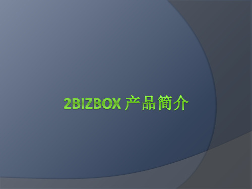 2BizBox产品介绍