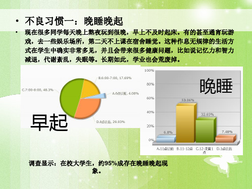 现代生活中大学生的不良习惯与慢性病