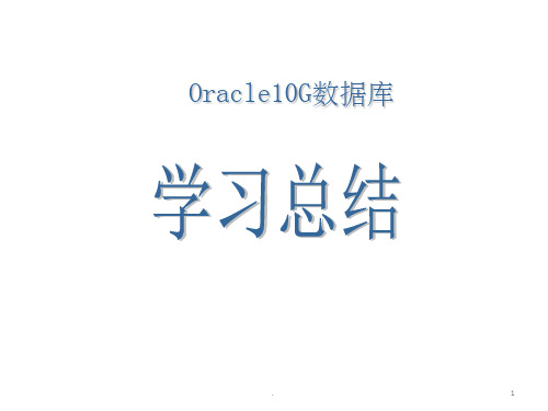 《Oracle入门》PPT课件