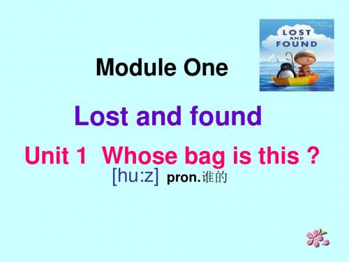 外研版七年级下册(2013年春使用):Module_1_Lost_and_found__Unit_1_Whose_bag_is_this_课件