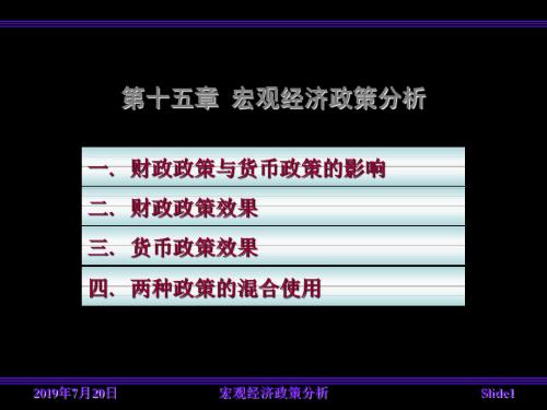 15章宏观经济政策分析 共30页