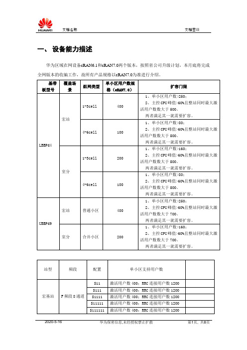 华为TDD-LTE大话务场景解决方案v3-20140913