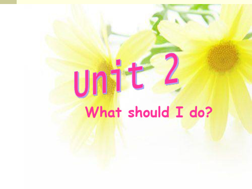 人教版八年级下unit2复习