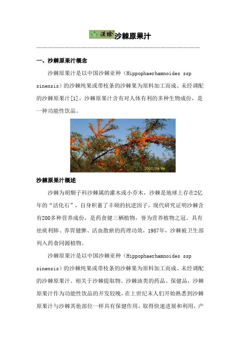汉食沙棘原果汁