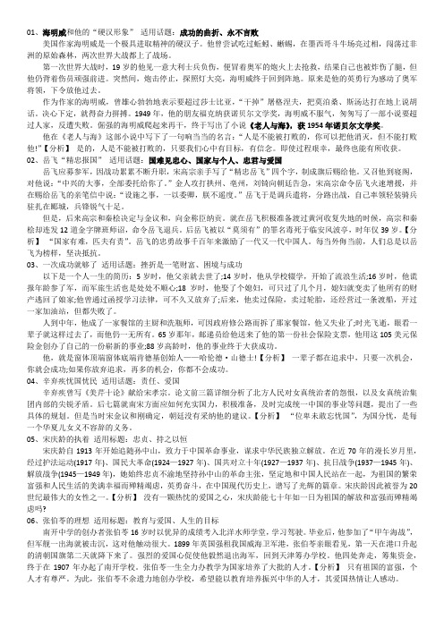 6个名人实例分析