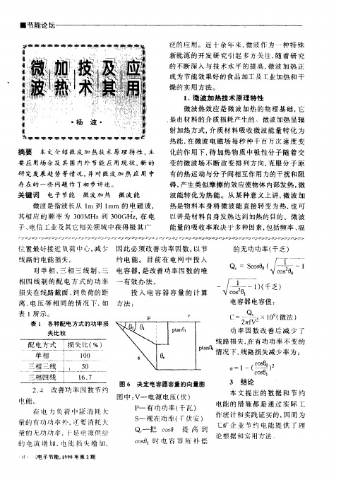 微波加热技术及其应用