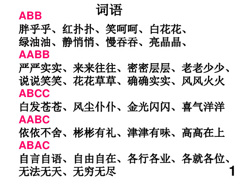 人教版三年级上册语文期末复习知识点PPT