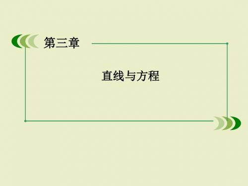 数学课件：第三章 直线与方程