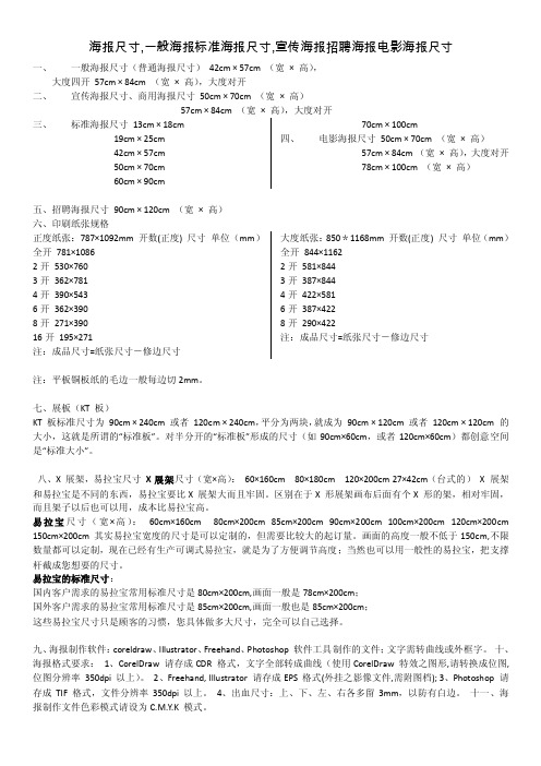 一般海报标准海报尺寸,宣传海报尺寸