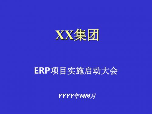 ERP项目实施启动大会