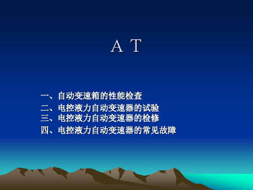 AT检查与试验