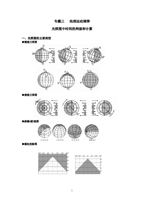 2019年3月13日光照图中时间的判读和计算doc