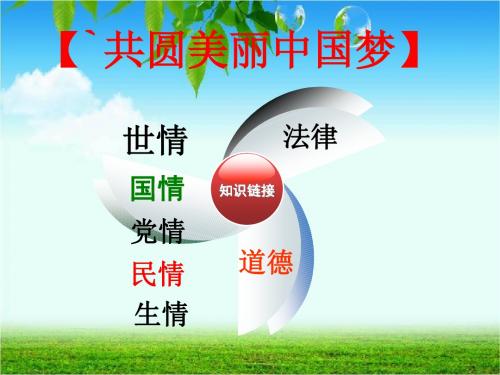 部编人教版初中九年级上册道德与法治《第八课中国人中国梦：共圆中国梦》优质课教学课件_0