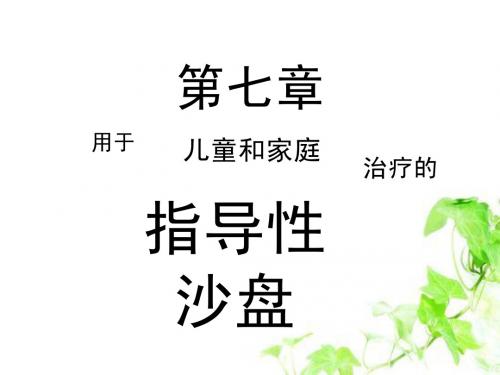 沙游治疗讲座(七、八章)