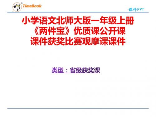 小学语文北师大版一年级上册《两件宝》优质课公开课课件获奖课件比赛观摩课课件B011