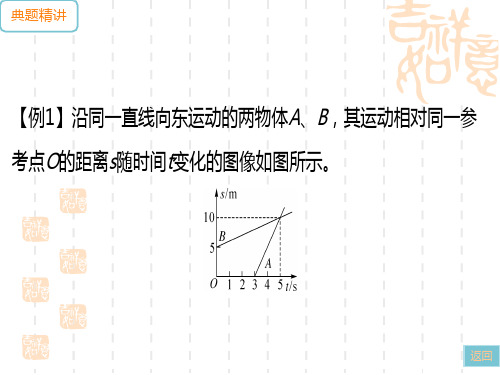 人教版八年级物理上册作业课件 第一章 机械运动 专题一 运动图像分析