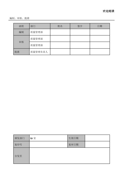 净含量检查法标准操作规程