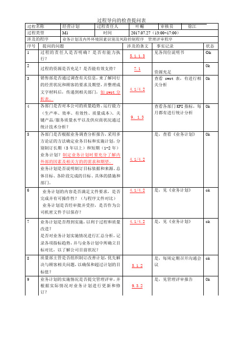 M1-经营计划