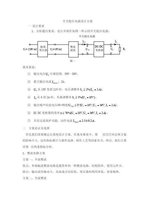 开关电源方案