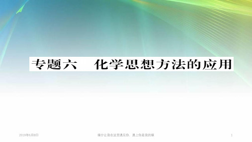 遵义专版中考化学总复习第编重点题型突破篇专题化学思想方法的应用精练