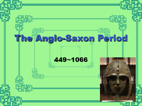 The Anglo-Saxon Period