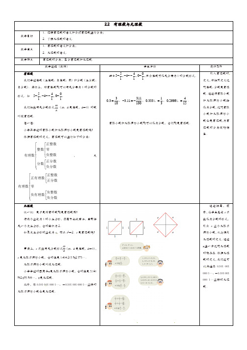 【精品】苏科初中数学七年级上册《2.2 有理数与无理数》教案 (1)【精品】