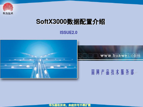 SoftX3000数据配置介绍解析