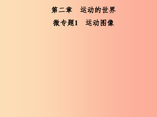 2019年八年级物理全册 第二章 运动的世界 微专题1 运动图像课件(新版)沪科版