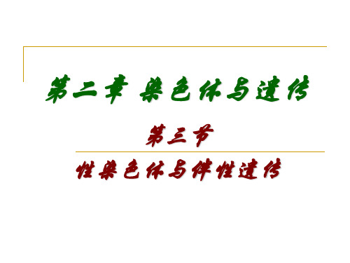 【医学ppt课件】染色体与遗传