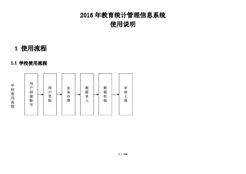 2016教育统计管理信息系统使用说明