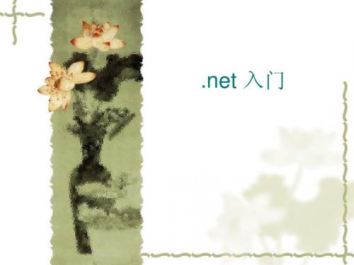 .net入门