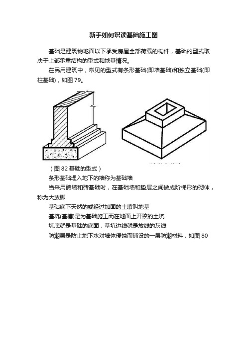 新手如何识读基础施工图