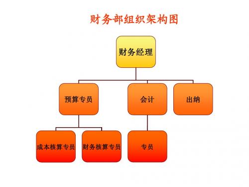 财务部架构流程